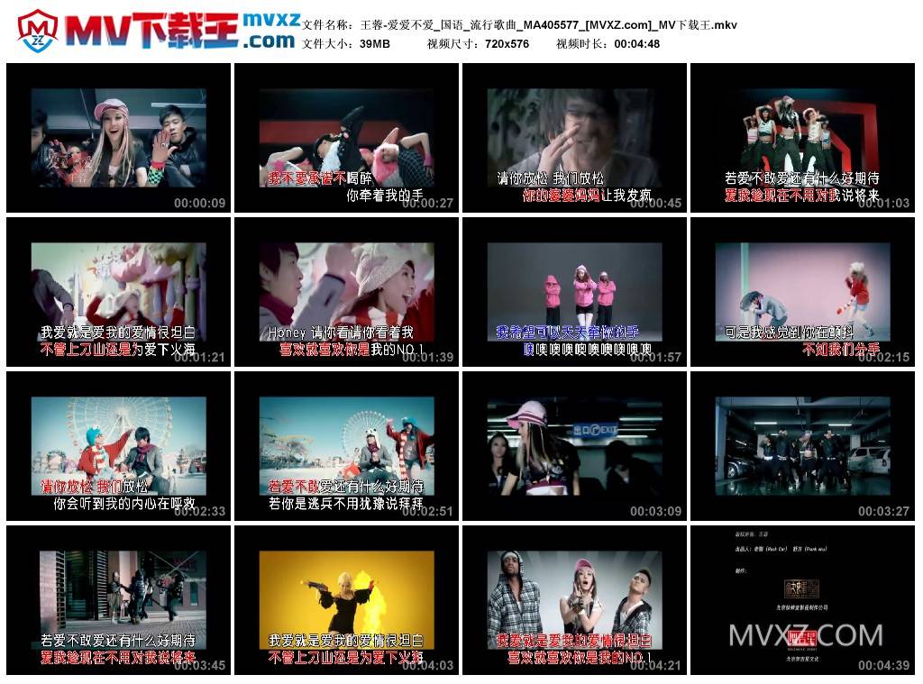 王蓉-爱爱不爱_国语_流行歌曲_MA405577